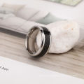 Wholesale Hot Selling Stainless Steel Ring Jewelry Black Carbon Fiber Fashion Rings